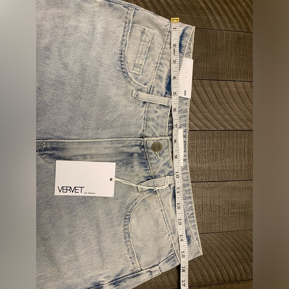 Vervet Leslie 90s vintage flare distressed bleached jeans - Picture 6 of 9